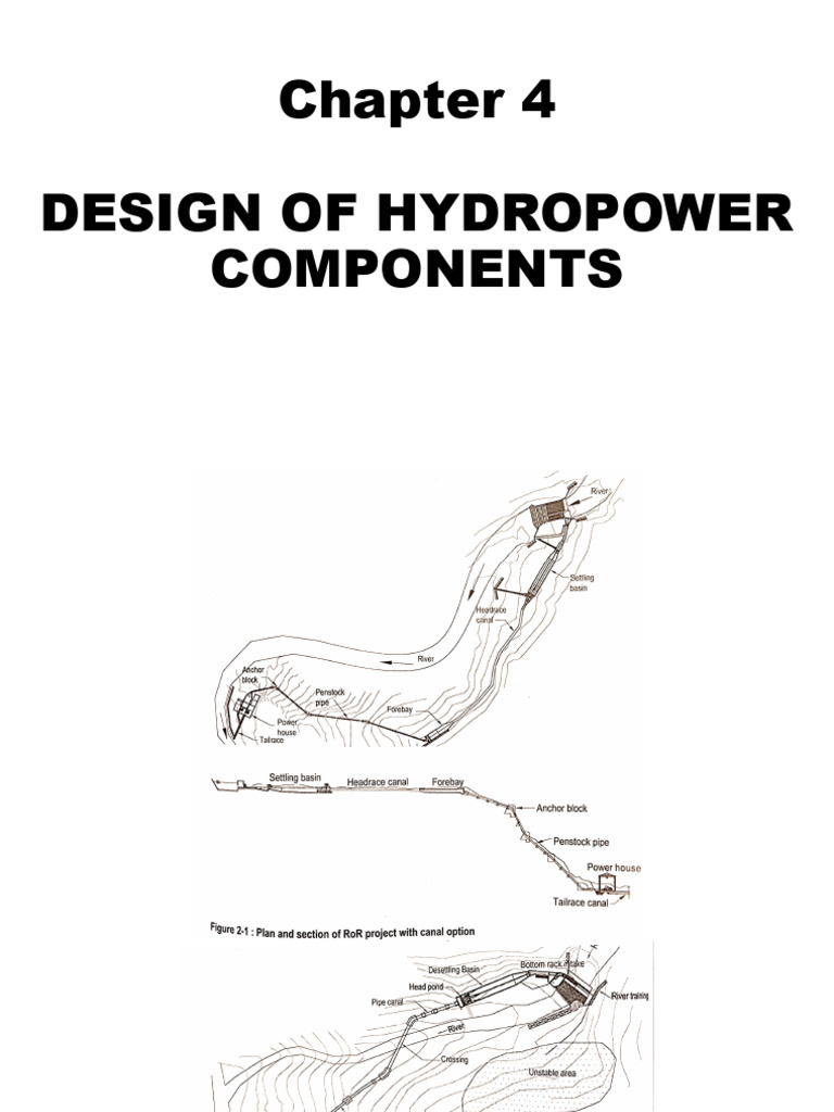 Design of Hydropower Components - 1 | PDF | Dam | Hydroelectricity