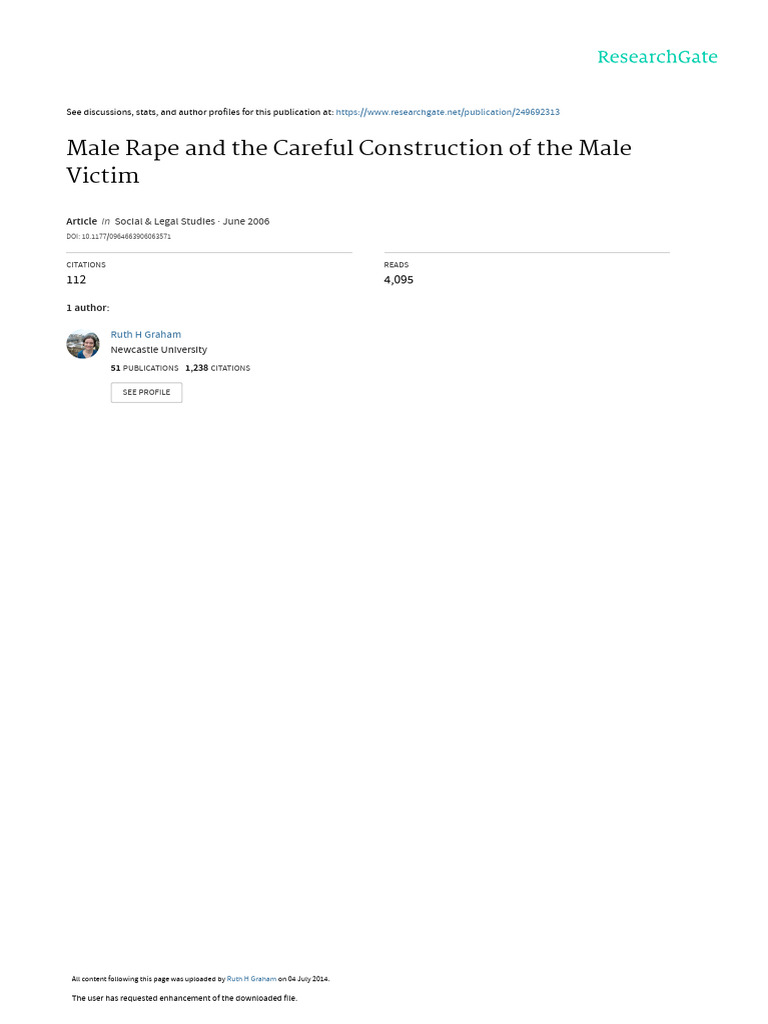 Male Rape and The Careful Construction of The Male | PDF | Rape ...