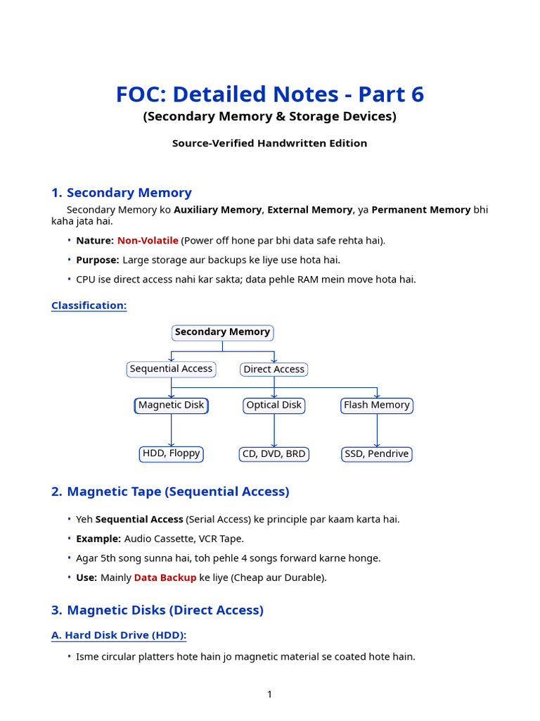 FOCDetailedPart6English Tex | PDF | Computer Data Storage | Hard Disk Drive