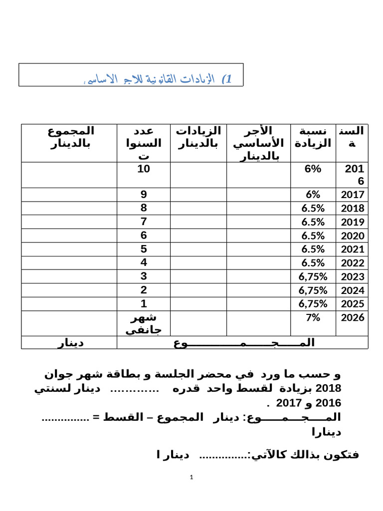 Tableau General | PDF