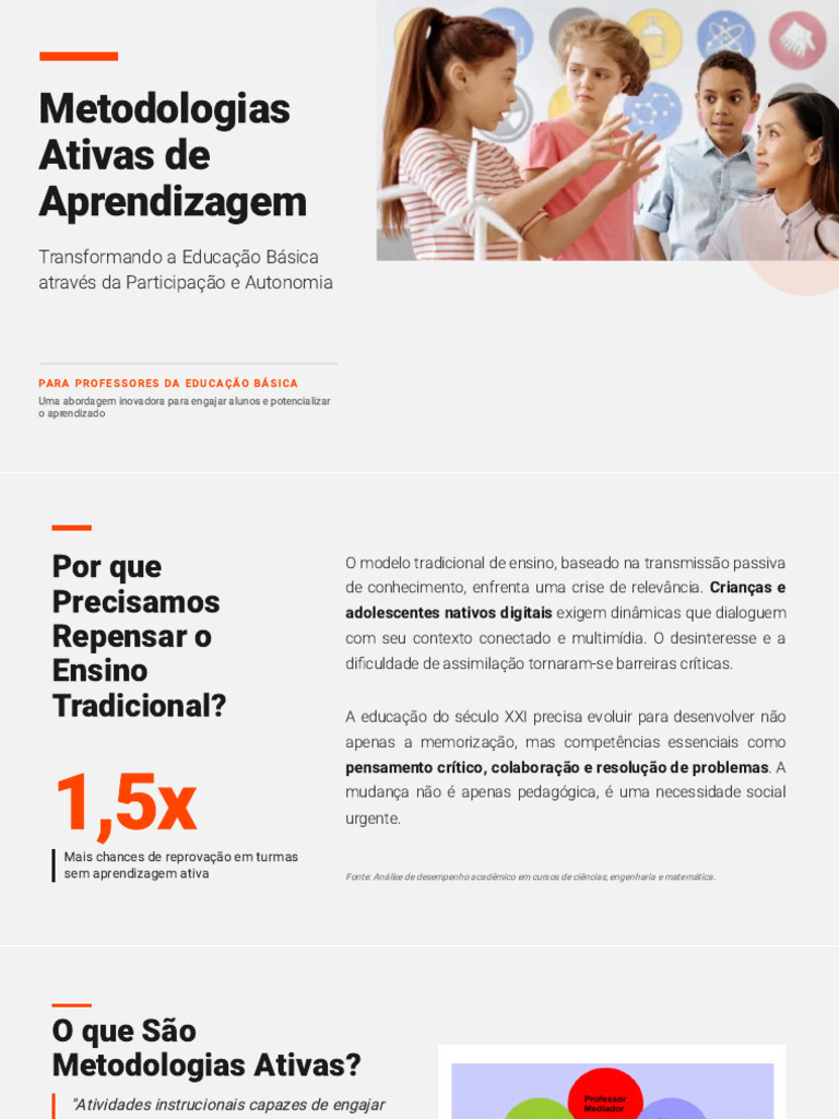 Metodologias Ativas de Aprendizagem | PDF | Aprendizado | Pensamento
