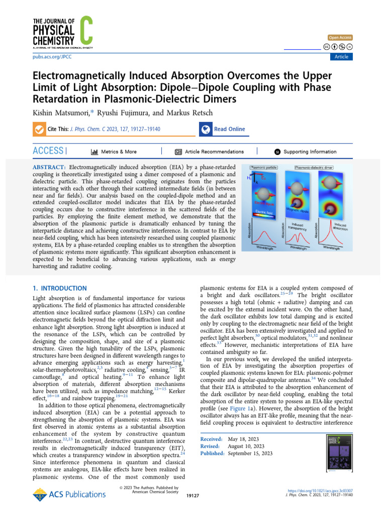 Electromagnetically Induced Absorption Overcomes The Upper Limit of ...