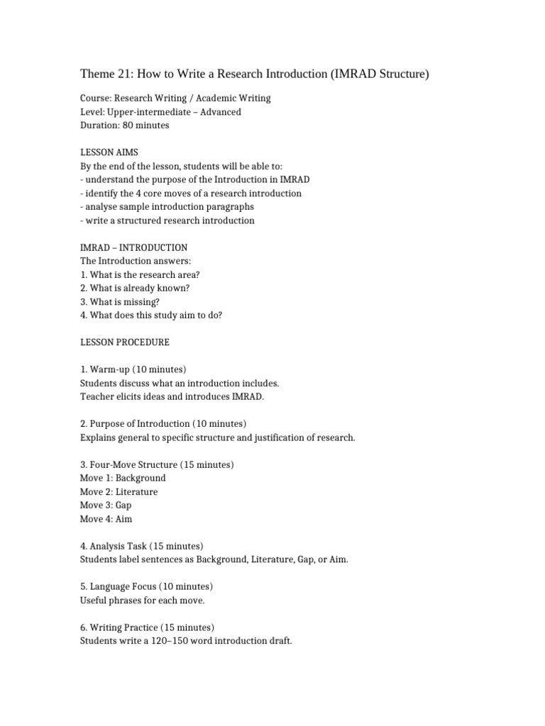 Lesson - Plan Lesson 21 | PDF