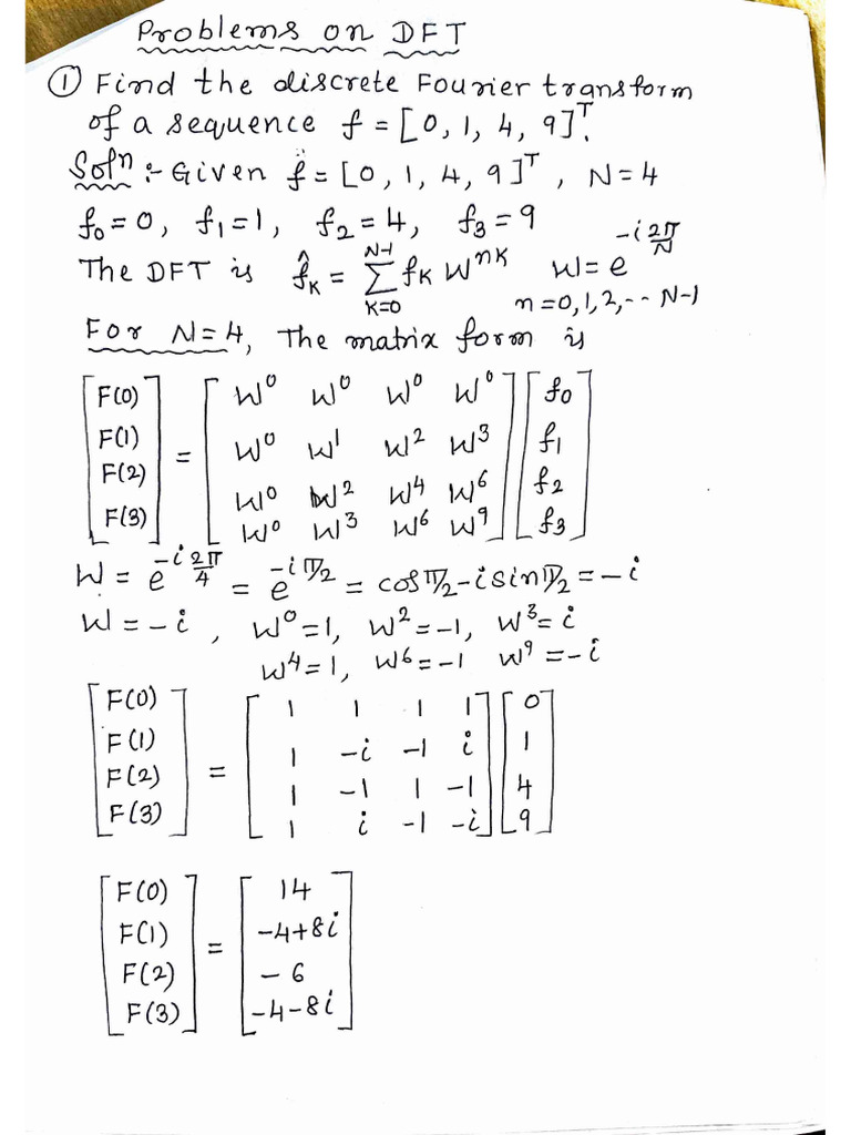 DFT and FFT | PDF