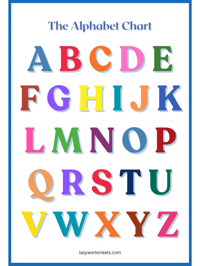 Alpahbet Chart Uppercase Letters | PDF