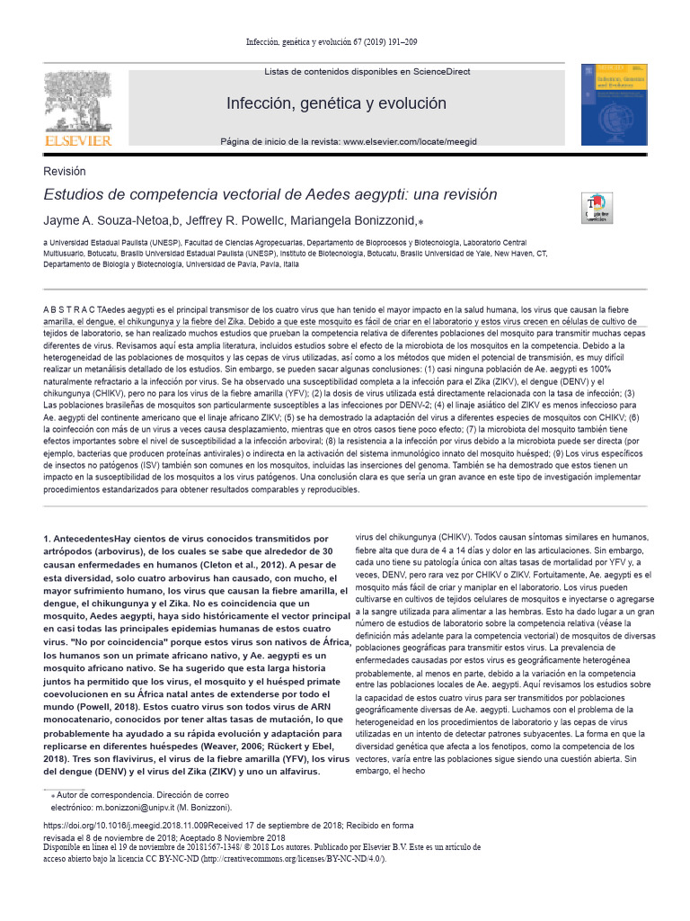 Aedes Aegypti Vector Competence Studies A Review S | PDF | Virus Zika ...