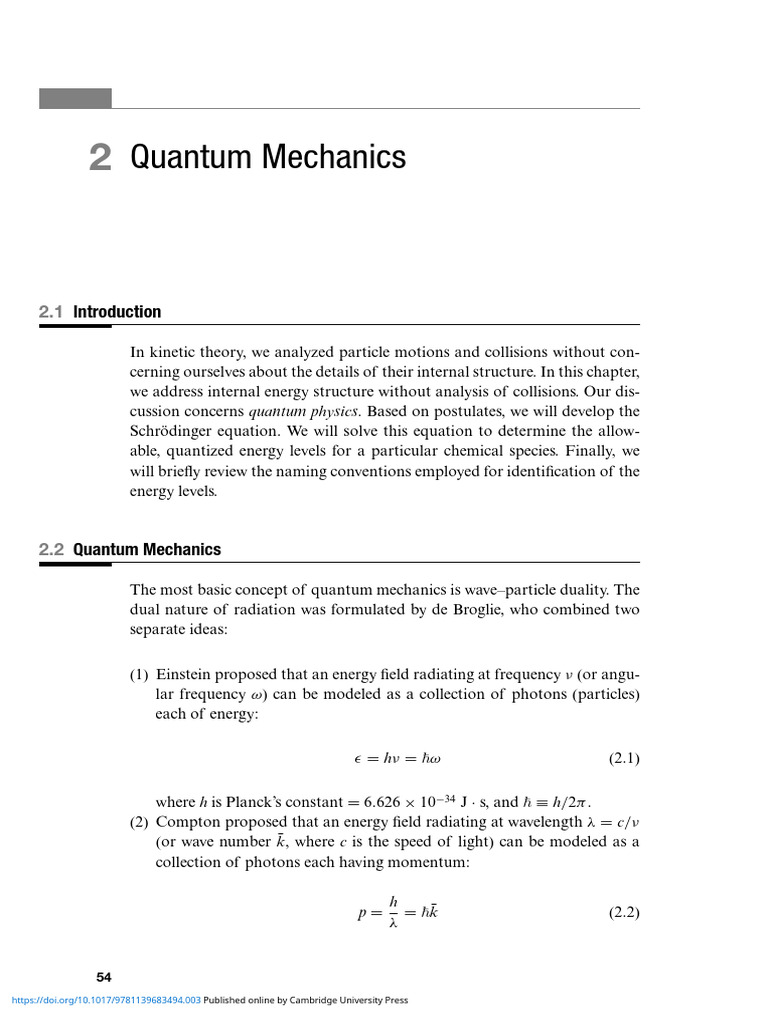 07.2 PP 54 83 Quantum Mechanics | PDF | Waves | Wave Function