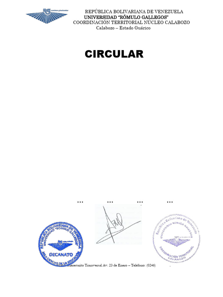 Circular | PDF