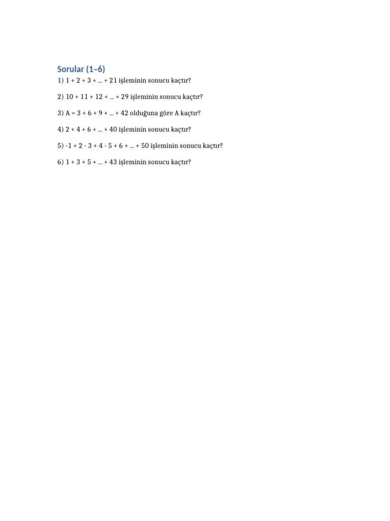1-6 - Sorular 2 | PDF