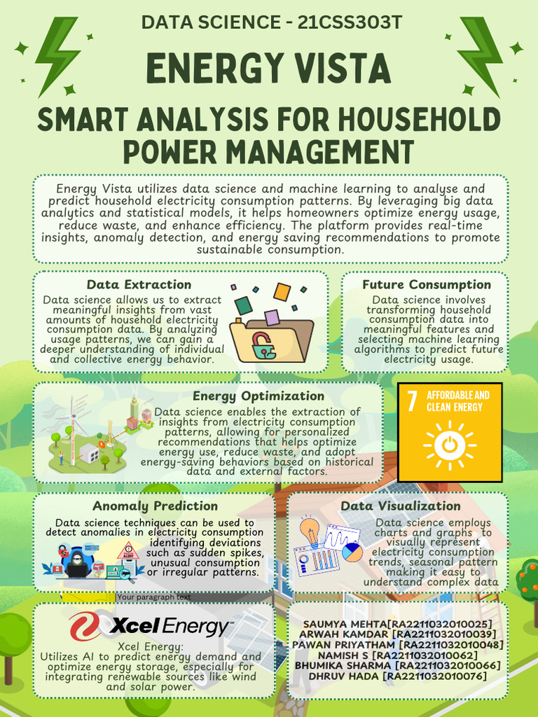 Energy Vista Poster | PDF | Data Science | Energy Conservation