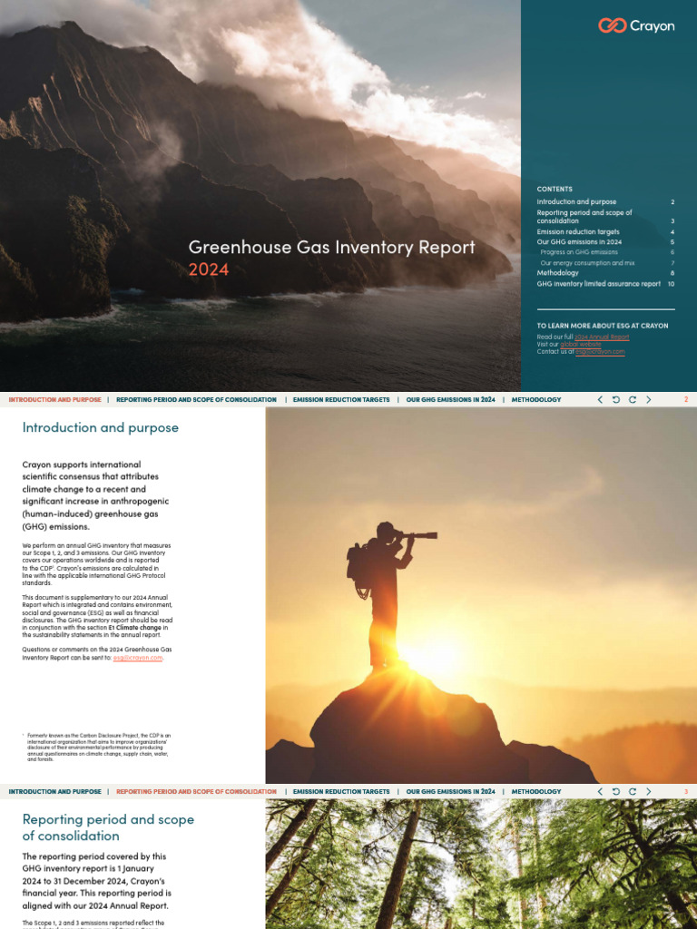 2024 GHG Inventory Report Final | PDF | Environmental Impact | Natural ...