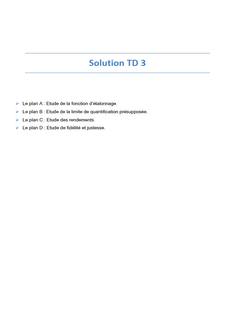 Solution TD 3 | PDF