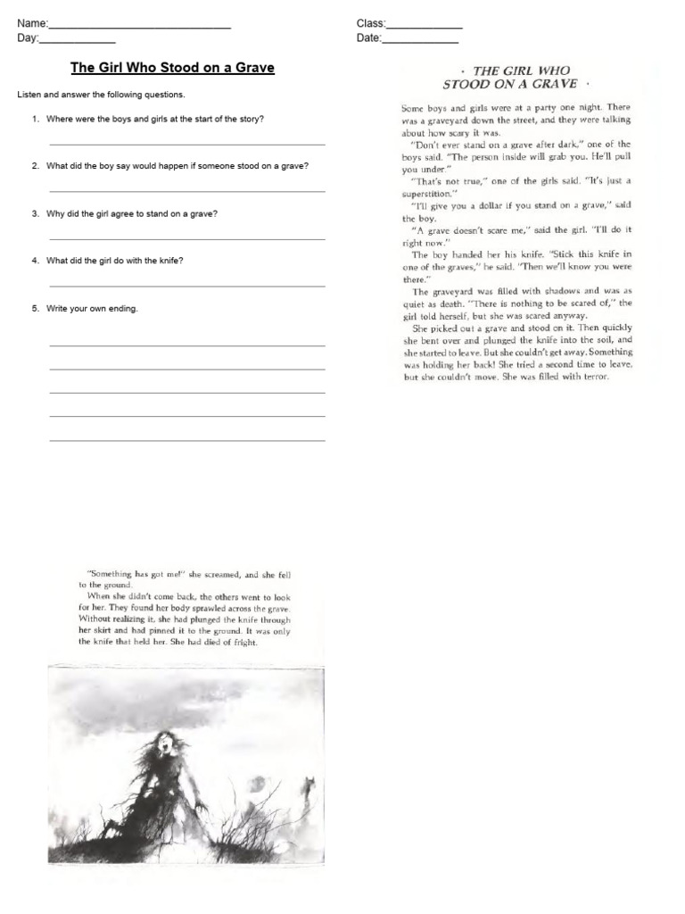 The Girl Who Stood On A Grave | PDF