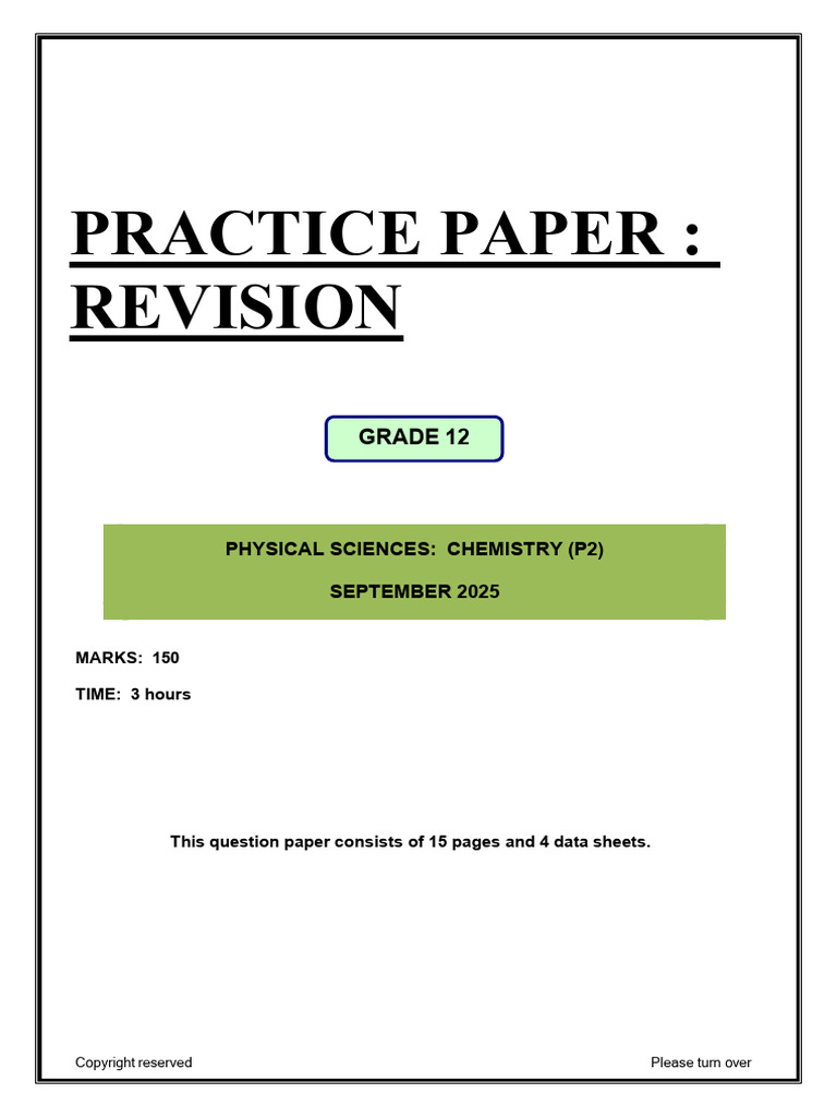 PHSC Paper 2 Pretest For Finals | PDF | Alkane | Acid