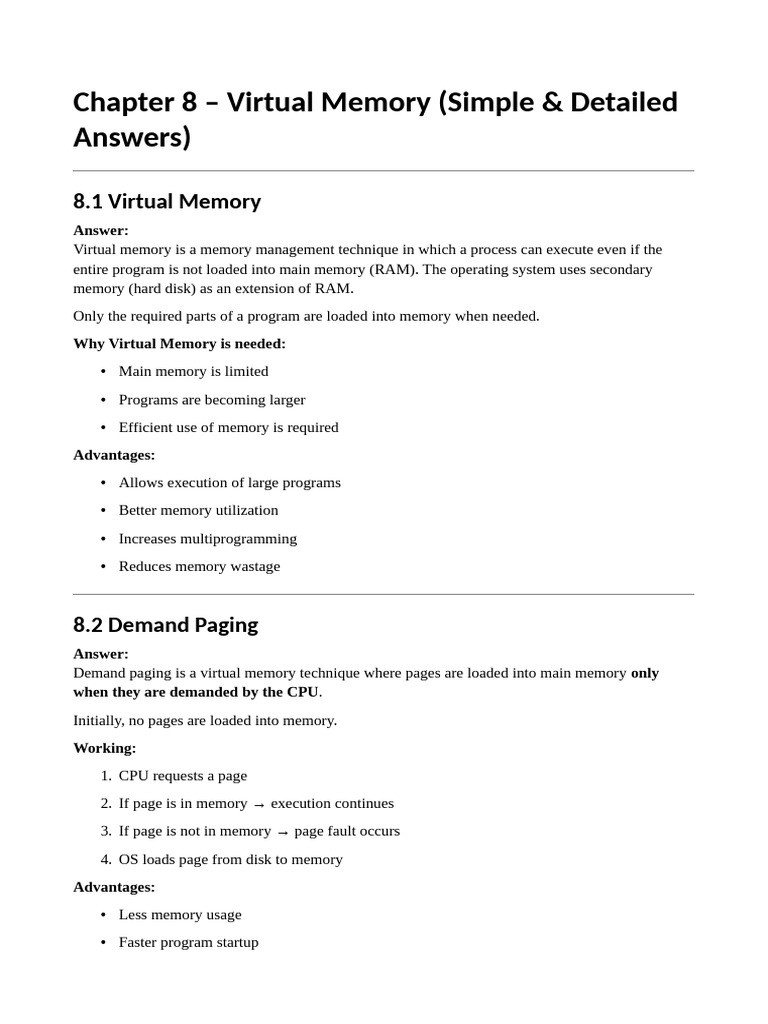 Chapter 8 | PDF | Operating System Technology | Computer Architecture