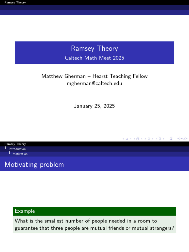 CMM 2025 Math Talk | PDF | Mathematical Concepts | Theoretical Computer ...