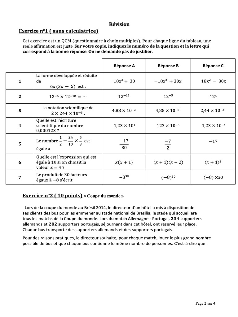 Révision BB | PDF