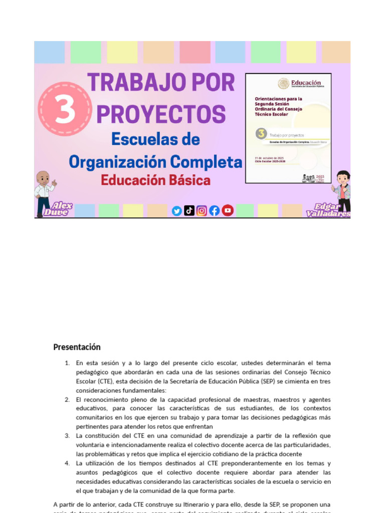 Tema 3. Trabajo Por Proyectos | PDF | Enseñando | Evaluación
