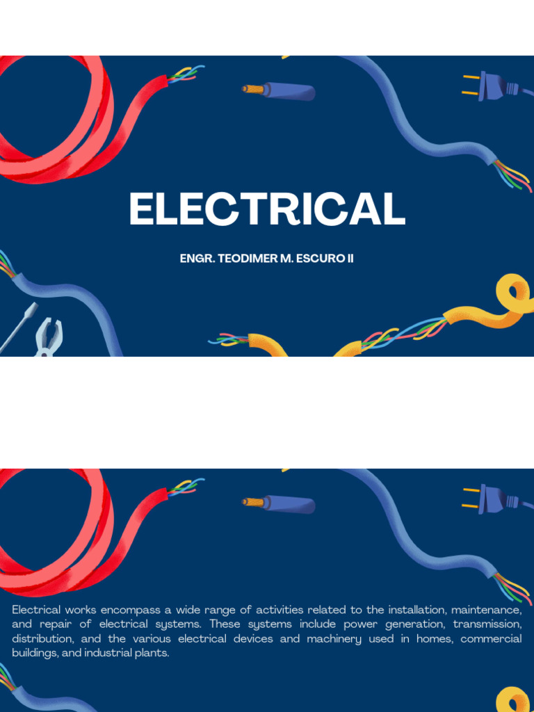 Electrical Works | PDF | Direct Current | Electric Current