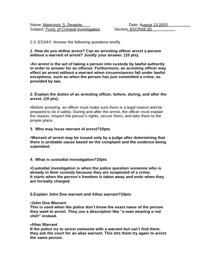 Activity For Cdi 1 | PDF