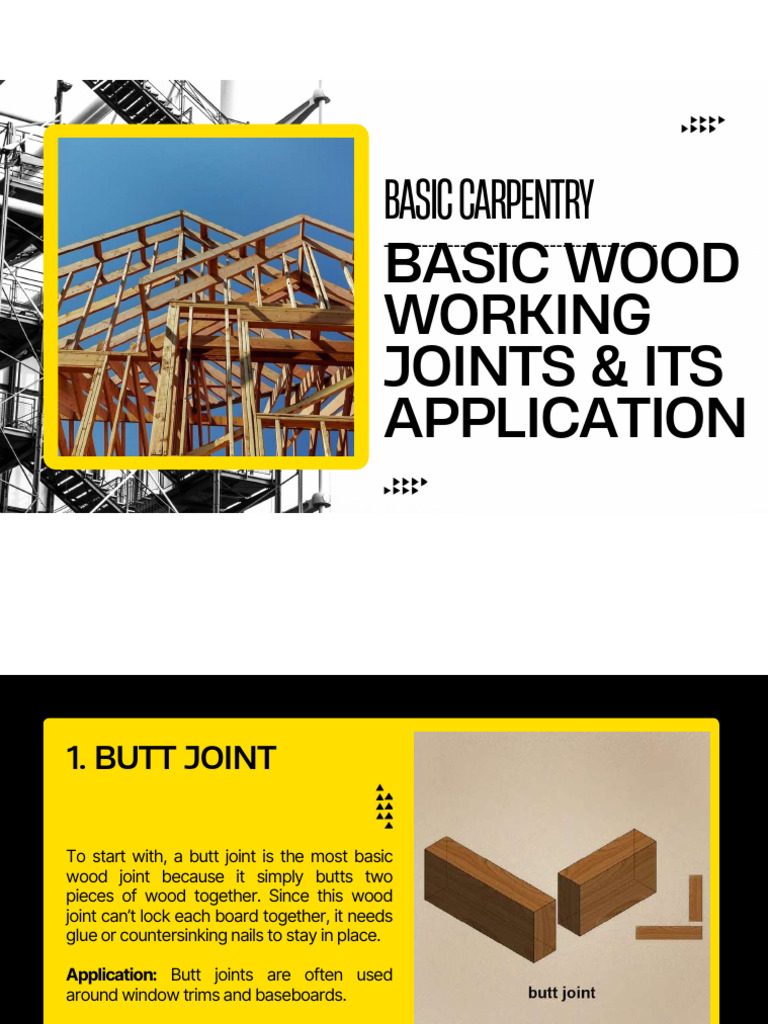TOPIC 2.3 - Basic Wood Working Joints and Its Application | PDF | Wood ...