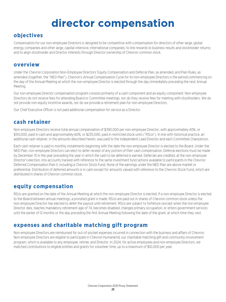 Chevron Proxy Statement 2025-31-60 | PDF | Internal Control | Internal ...