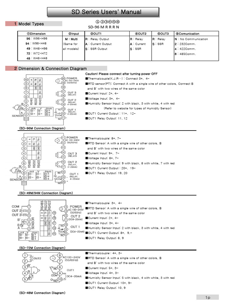 SD Series (Ver.2013) | PDF | Sensor | Electronics