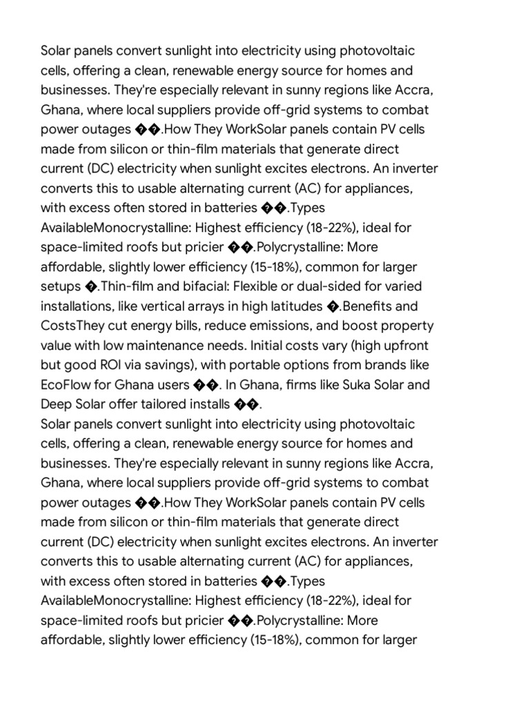 Solar Panels | PDF | Photovoltaics | Solar Power