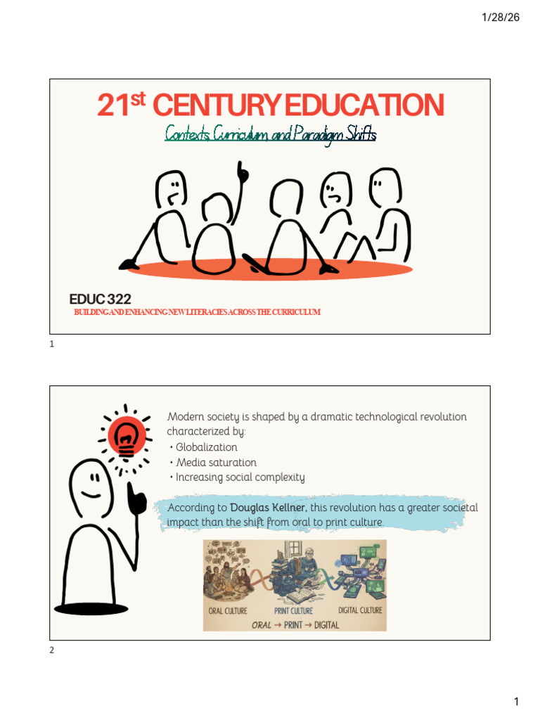 21st Century Education Contexts Curriculum and Paradigm Shifts | PDF ...