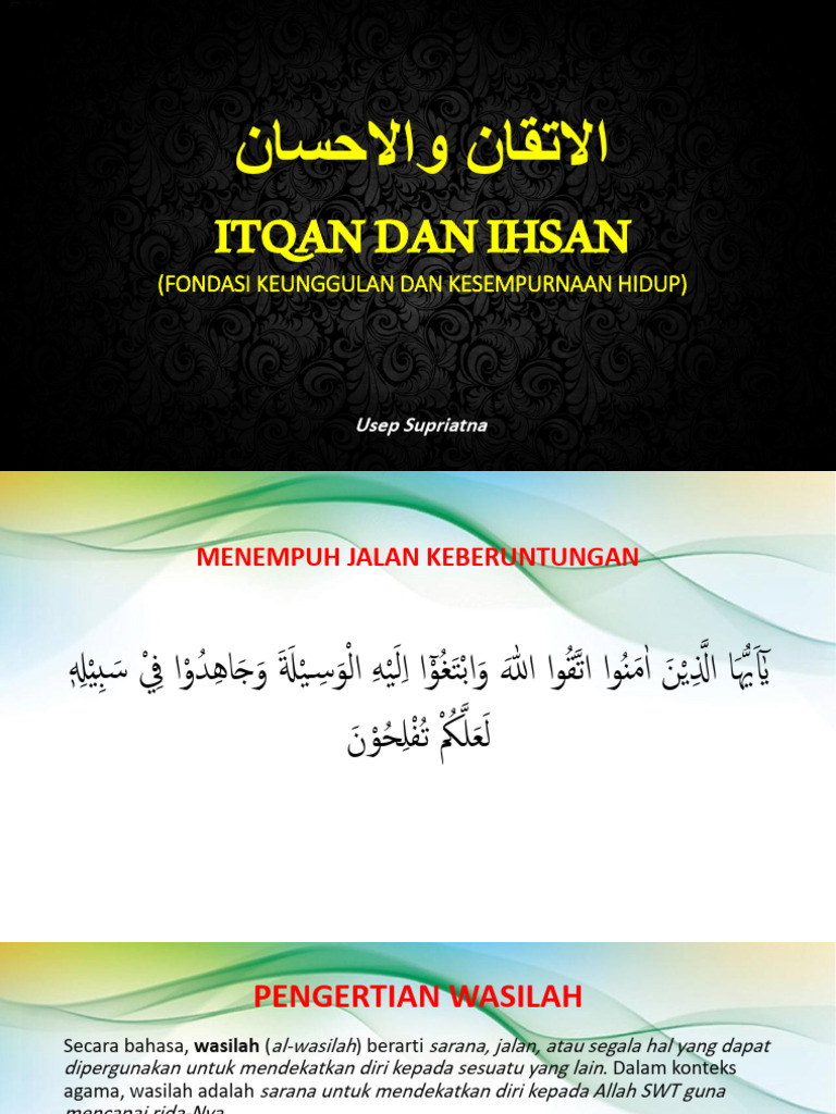 Itqan Dan Ihsan | PDF