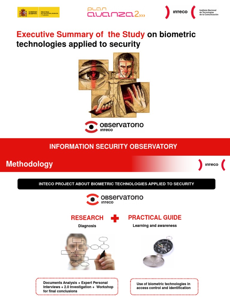 Executive Summary of The Study On Biometric Technologies Applied To