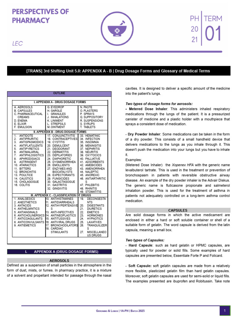 613 - Appendix A-C | PDF | Emulsion | Topical Medication