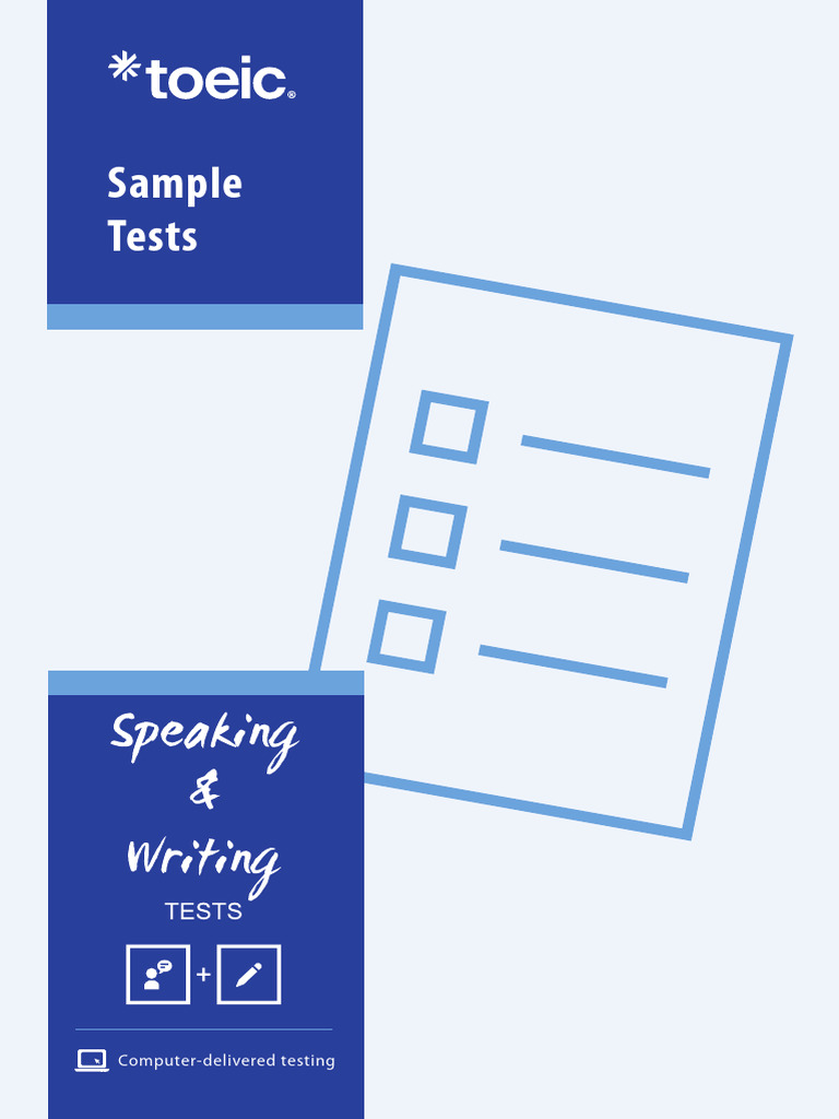 Toeic Speaking Writing Sample Tests | PDF | Human Communication