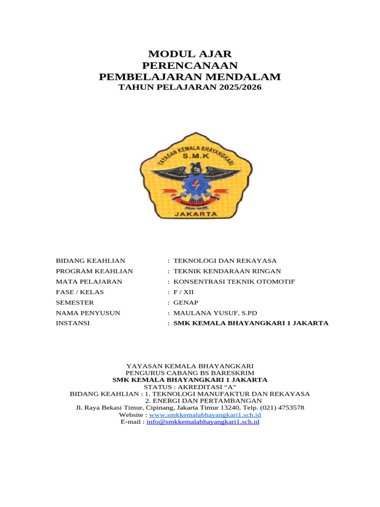 Modul Ajar PM - MASTER | PDF