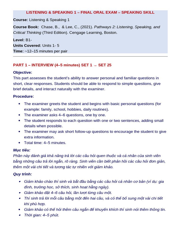 L&S_Level 2_FINAL ORAL EXAM | PDF | Intelligence (AI) & Semantics ...