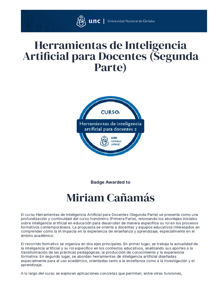 2026 01 06 Herramientas de Inteligencia Artificial para Docentes ...