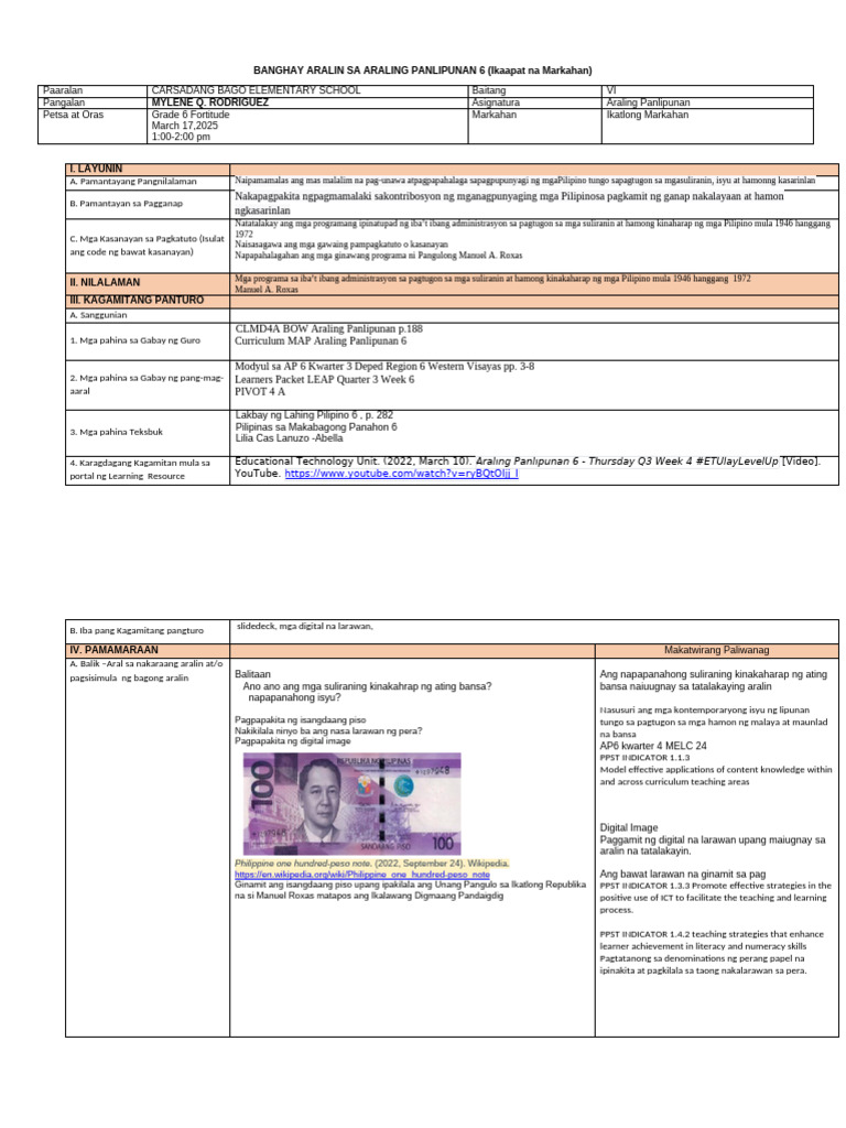 Lesson Study in AP 6 | PDF