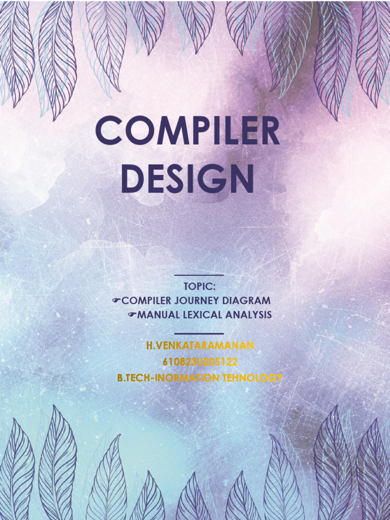 Venkataramanan Compiler Design | PDF | Compiler | Parsing