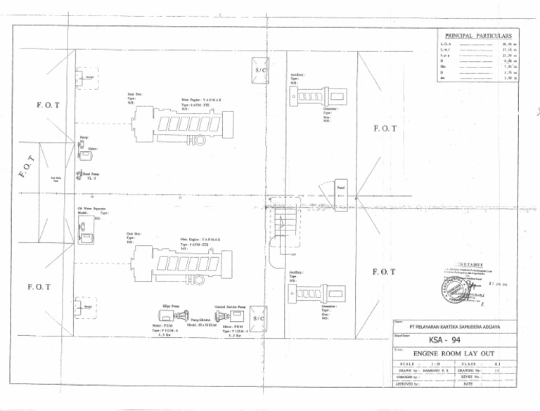 Engine Room Lay Out | PDF
