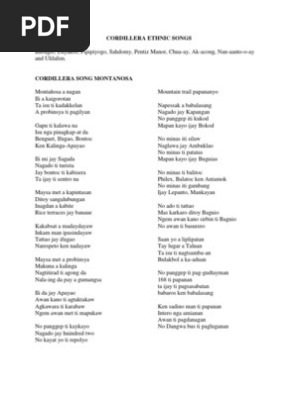 Cordillera Ethnic Songs Luzon Philipes