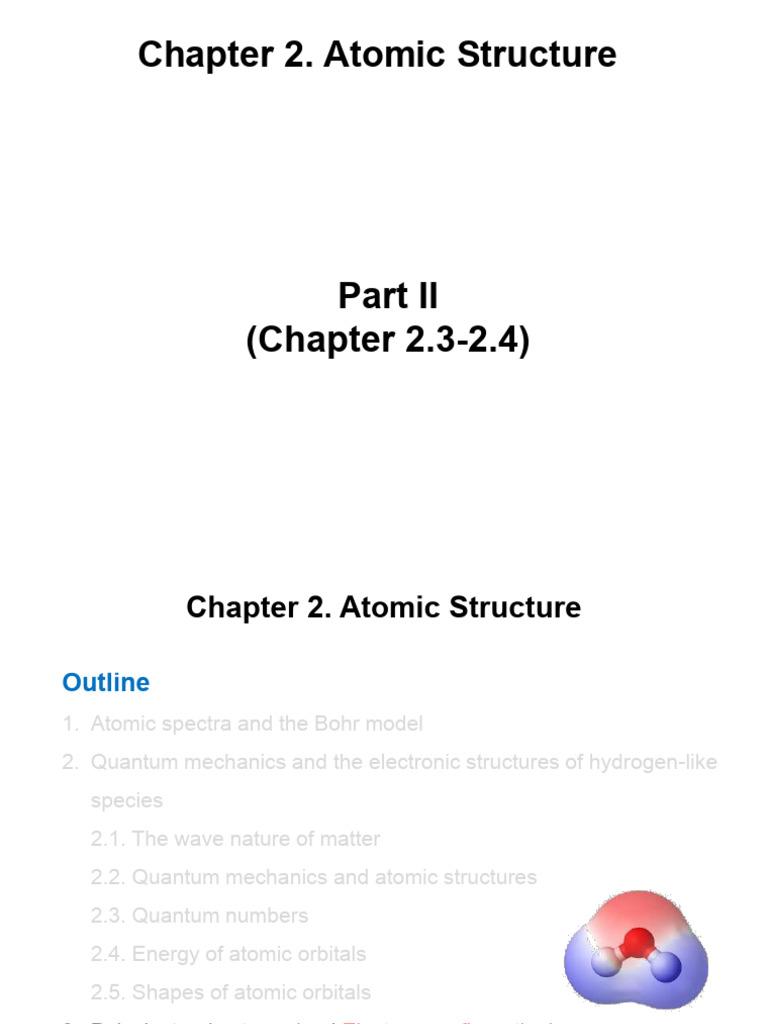 Chapter+2 Atomic Structure Part+II After+Lecture+Notes | PDF | Atomic ...