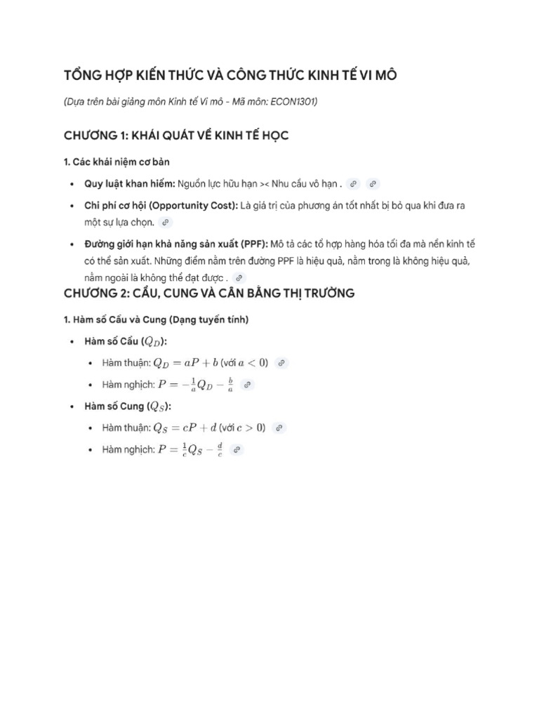 T NG H P Công TH C | PDF