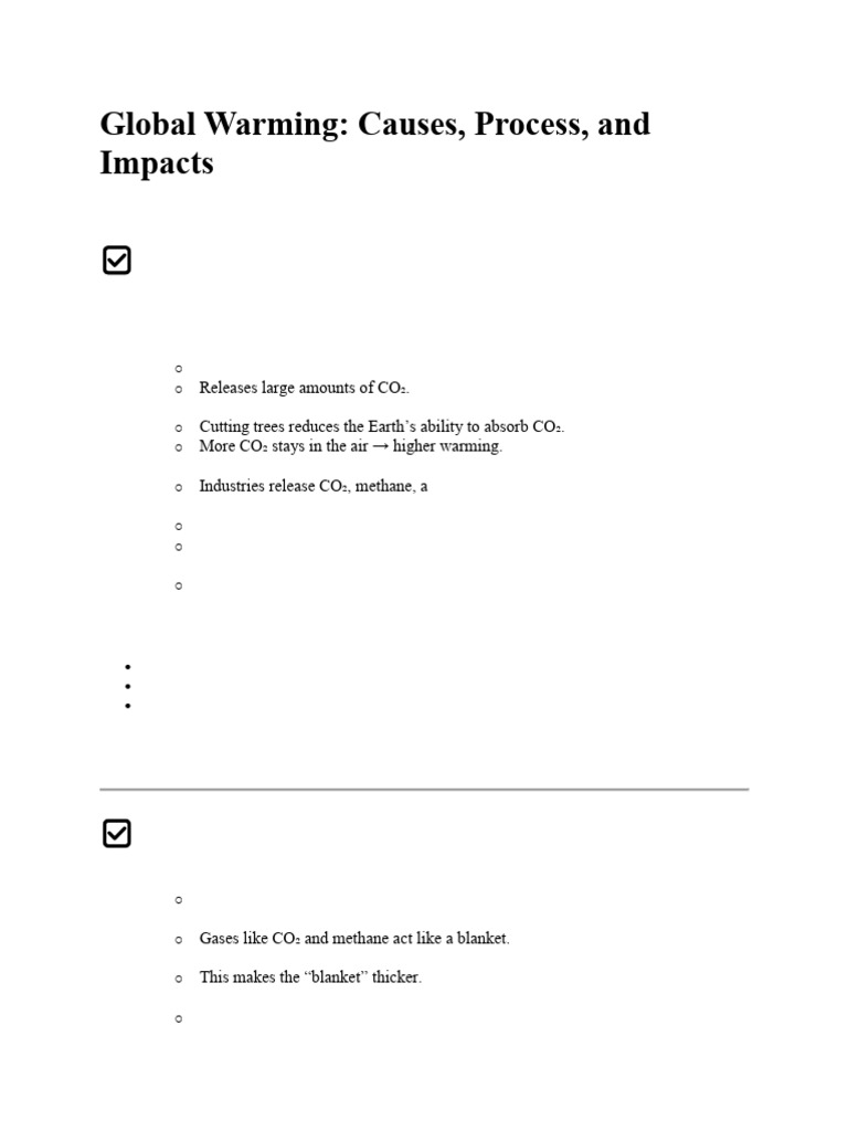 Global Warming | PDF | Climate Change | Greenhouse Gas