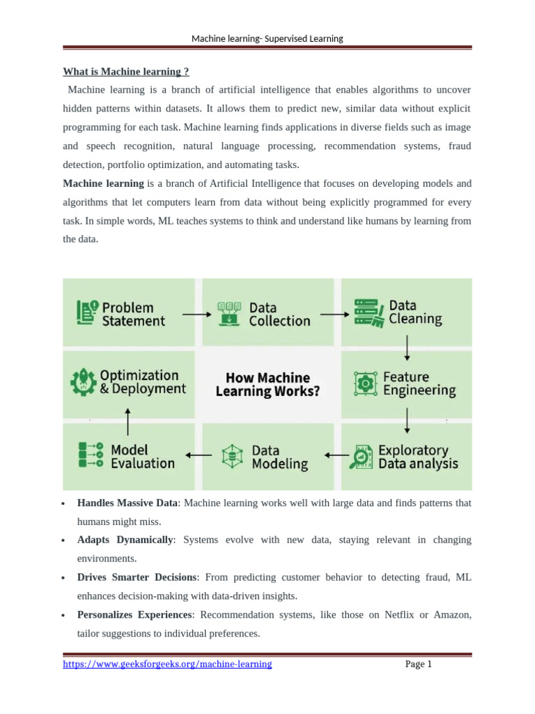 What Is Machine Learning | PDF | Support Vector Machine | Logistic ...