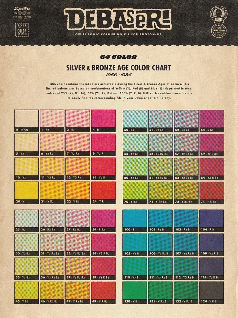 DEBASER 64color SilverBronze Age ColorChart | PDF