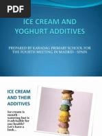 Ice Cream and Yoghurt Additives Presentation Prepared by Turkey