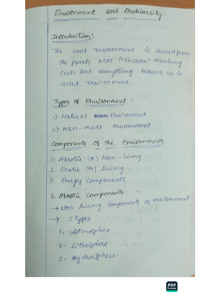 ESS NOTES | PDF