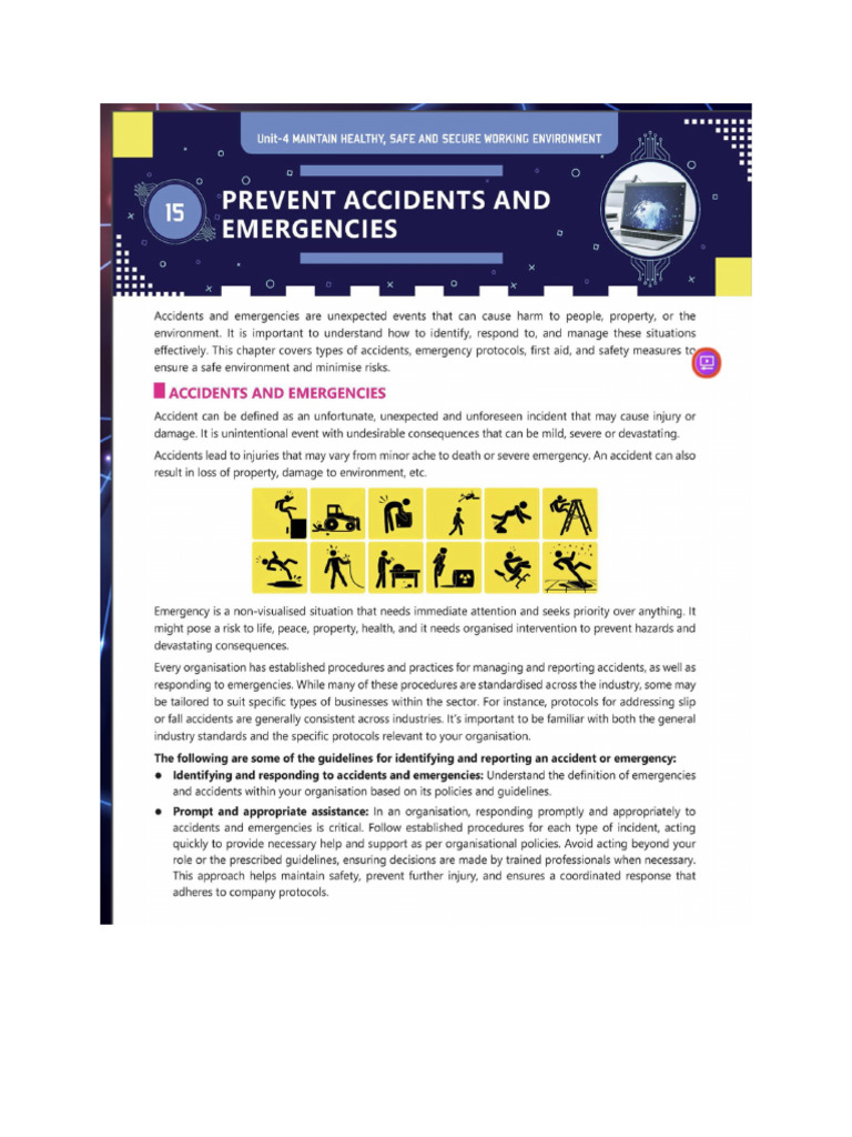 Prevent Accidents and Emergencies | PDF