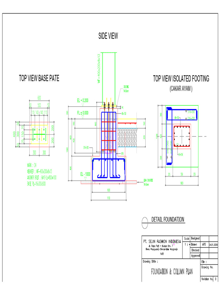 Additional Column h Beam Building d1.3 | PDF