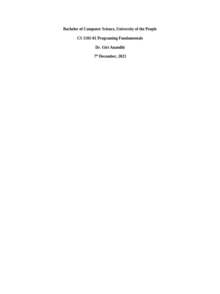 Programming Unit 3 | PDF